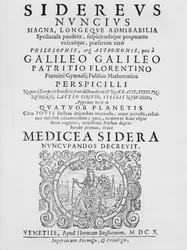 Frontispiece to Sidereus Nuncius by Galileo Galilei, 1610