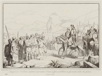 The Venetian prisoners refuse to take up arms in favor of Robert Guiscard against their homeland