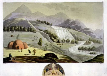 Laplander Landscape with a Fisherman