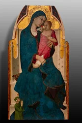 Madonna with Child and donor, second decade of the 14th century