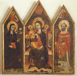 Madonna with Child between St Clare and St Basil