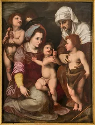 Madonna with Infant Jesus, St. Elisabeth, Infant St. John and Two Angels, Copy from Andrea Del Sarto