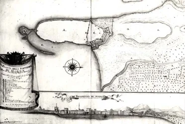 Map of the Fortress at Modon, Morea