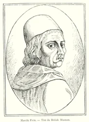 Marsilio Ficino, From the British Museum (engraving)