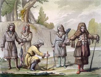 Men of Kamchatka, Far Eastern Russia, c.1820s-30s