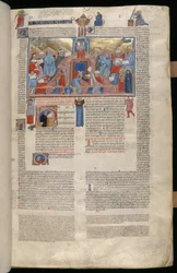 Christ in the Temple, miniature from the Decreta cum Apparatu Ioannis Andreae Laurentii