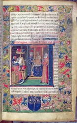 Presentation by John of Capua to his patron of his translation into Latin of 