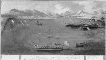 One of the Naval Exploits of the Famous Sailor, Mattio Ivanovich da Dobrota, c.1730