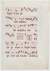 Page from a Missal or Choir Book, Northern Italy, first half of the 15th century