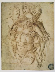 Pieta, attributed to either Giovanni Bellini or Andrea Mantegna