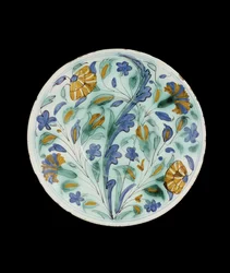 Plate Imitating Turkish (Iznik) Pottery