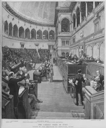 Political crisis in Italy: scene in the Chamber of Deputies in Rome