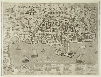 Port and Town of Algiers, c.1572
