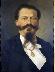 Portrait of King Victor Emmanuel II (1820 - 1878). Painting. 19th century. Museo del Risorgimento. Milan