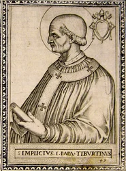 Portrait of Pope Simplicius, c.1760 (engraving)