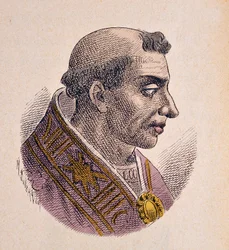 Portrait of Pope Adrian II (867-872)