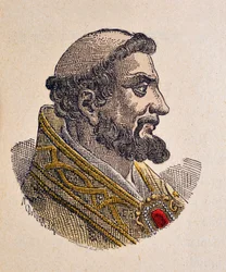 Portrait of Pope Pelagius I (556-561)