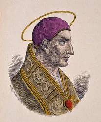 Portrait of Pope Vitalian (657-672)