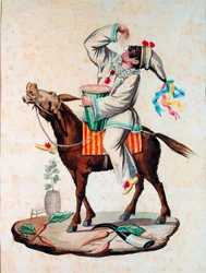 Pulcinella, a character from the commedia dell