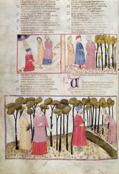 Virgil taking his leave and the Divine Forest, from The Divine Comedy