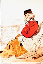 Representation of Giuseppe Garibaldi in 1874