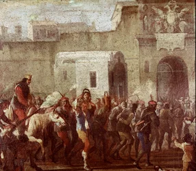 Scene of Punishment of Thieves at the Time of Masaniello (detail)
