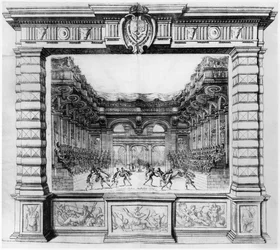 Stage Design by Giacomo Torelli (1608-78) for la Finta Pazza Performed in 1645 at Theatre Petit Bourbon in Paris, 1654