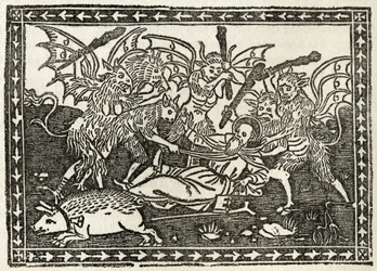 The Bastinading of St. Anthony, from 