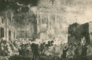 The Destruction of Pompeii Before the Temple of Fortune