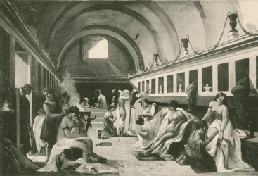 The Frigidarium of Women in the Stabian Baths as it was