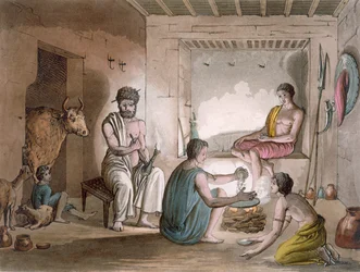 The Hazorta tribe of Abyssinia who live in rock-cut houses