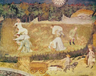 The Month of August, Detail of the Harvest