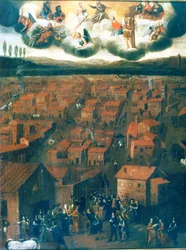 The Plague in Rome in 1656