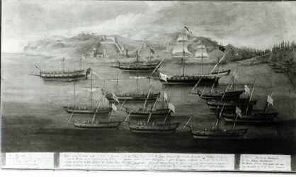 The Venetian Fleet Led by Captain Ivanovich da Dabrota Against Turkish Pirates at Durazzo, 1756