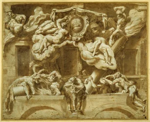 The facade of Casa Orsi, after Lelio Orsi