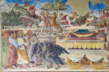 Triumph of Mercury, Hall of the Months, Northern Wall: June