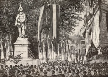 Unveiling the monument to General Giacomo Medici, Milan