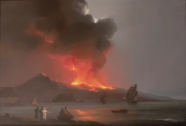 Vesuvius Erupting in 1820
