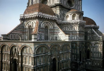 View of the Apse of the Cathedral of Florence (Duomo Santa Maria del Fiore)
