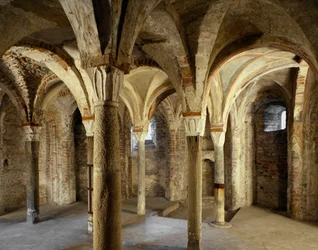View of the Crypt of the Church of Sant