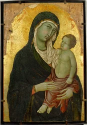 Virgin Mary and Infant Jesus. Gold Ground
