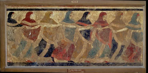 Women Performing the Funerary Ceremonial Chain Dance, from Ruvo, 4th Century BC