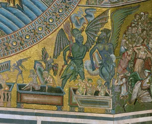 The Last Judgement: The Devil Dragging Sinners from Their Tombs