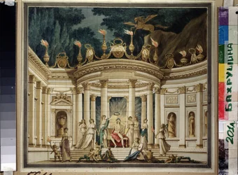 Triumph of Muses. Curtain Design for the Music Prologue by A. Alyabyev and A. Verstovsky