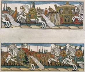 The Army of Tsar Dadon. Illustration for the Tale 