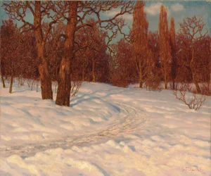 Winter Landscape at Dusk