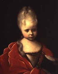 Portrait of Grand Duchess Yelizaveta Petrovna as a Child, c.1712-13