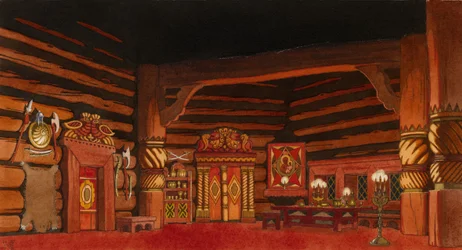 Stage Design for the Opera The Tsar