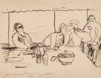 Evening on the Terrace, Bormes, Provence