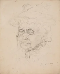 Woman with Lorgnette